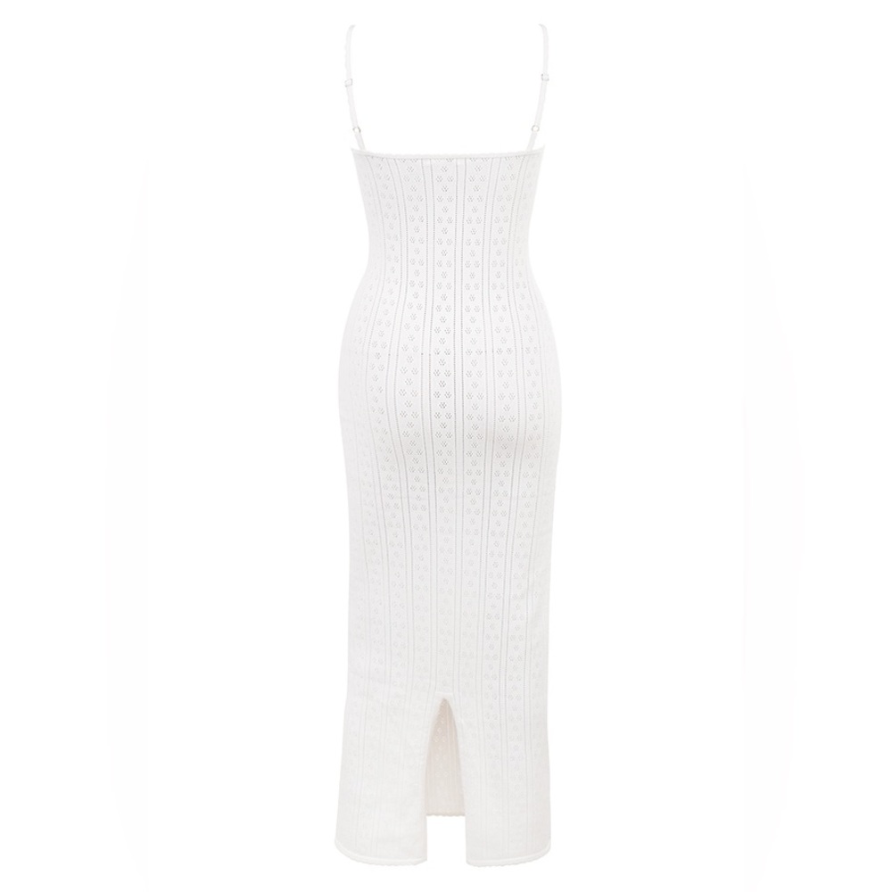 House of CB MYLA White Knit Maxi Dress women’s size XS NWT - Picture 12 of 16